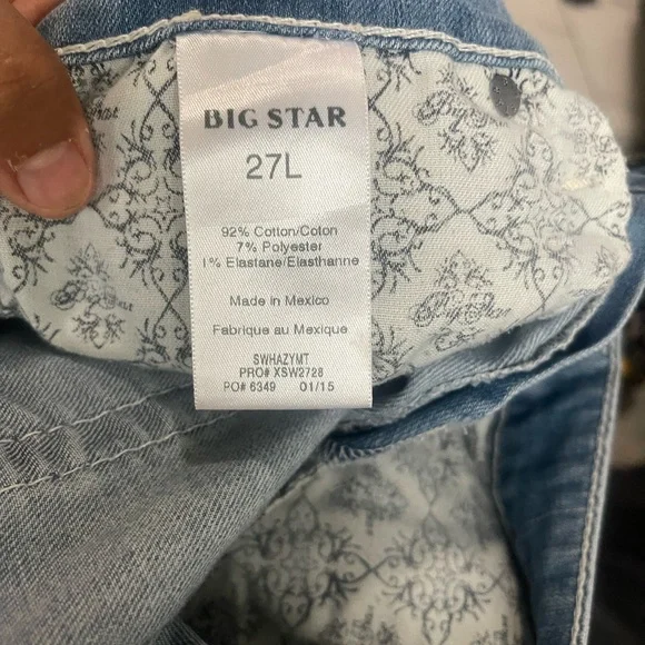 Big Star Blue Flare Wide Leg Jeans - Picture 6 of 9